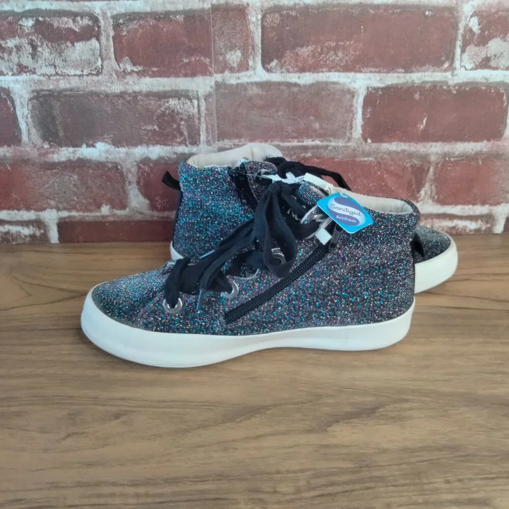 Zara Girls Size 5.5 Shoes Sparkle Sneakers NWT EU 36 - Picture 3 of 8